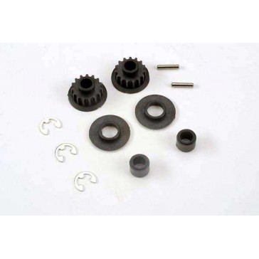 Pulley, 15-groove (2)/ axle pins (2)/ top shaft spacers (2)