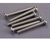 Screws, 3x23mm roundhead machine (6)