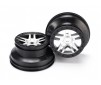 Wheels, SCT Split-Spoke, satin chrome, black beadlock style