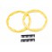 DISC.. Sidewall protector, beadlock style (yellow) (2)/ 2.5x8mm CS