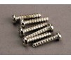 Screws, 3x14mm roundhead self-tapping (6)