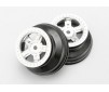 Wheels, SCT satin chrome, beadlock style, dual profile (1.8