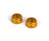 T2 Alu Shock Cap-Nut With Vent Hole - Orange (2)