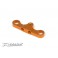 T4 ALU STEERING PLATE 8MM FOR DUAL SERVO SAVER - ORANGE