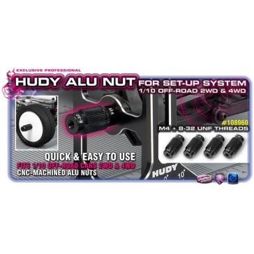 Alu Nut For 1-10 Off-Road Set-Up System (4), H108960