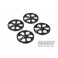 Alu Set-Up Wheel For 1-10 Rubber Tires (4), H109370