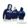 SWEATER HOODED WITH ZIPPER - BLUE (XXL)