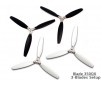 DISC.. 350QX Tri-Blades Prop set ( 4 Blade Grips, 12 Blades)