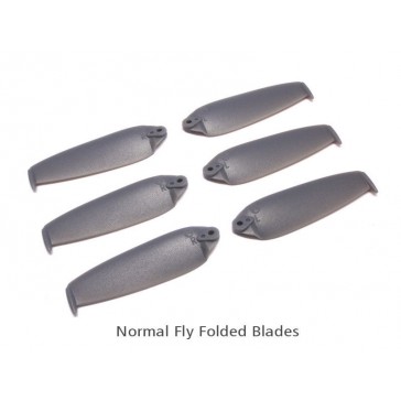 DISC.. 200QX Normal Folded Blade - Grey (6 pcs, 3R+3L)