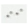 DISC.. NYLON NUT M2.6 (SILVER/4PCS) (SAVAGE 21)