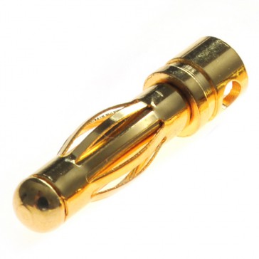 Connector : 4.0mm gold plated Male plug (1pcs)