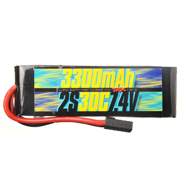 DISC.. 2s 7.4v 3300mAh 30C Lipo Battery for all Traxxas 1/10 Cars