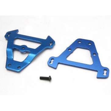 Bulkhead tie bars, front & rear (blue-anodized aluminum)