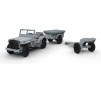 WILLYS JEEP TRAILER&GUN