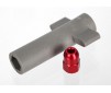 Antenna crimp nut, aluminum (red-anodized)/antenna nut tools