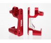 Caster blocks (c-hubs), 6061-Tleft & right (red-anodized)