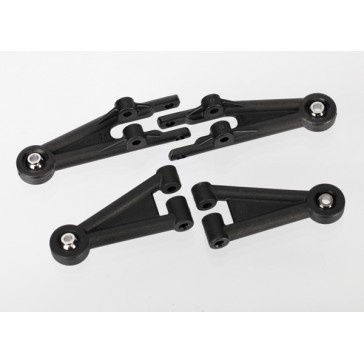 Suspension arms, front (2 lower, 2 upper, assembled with bal