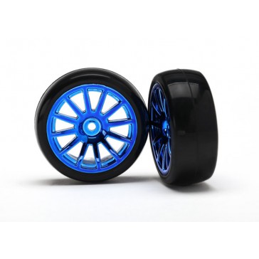 12-Sp Blue Wheels, Slick Tires Tires & W