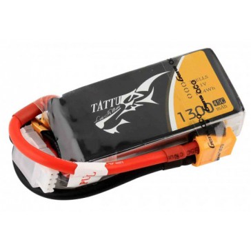 LiPo 4S1P 14,8V 1300mAh 45C 73x32x28mm 146g (XT60) for FPV