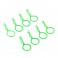 FLUORESCENT GREEN LARGE CLIPS