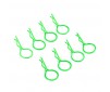 FLUORESCENT GREEN LARGE CLIPS