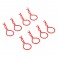 FLUORESCENT PINK LARGE CLIPS