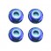 M3 BLUE FLANGED LOCKNUTS (4PCS)