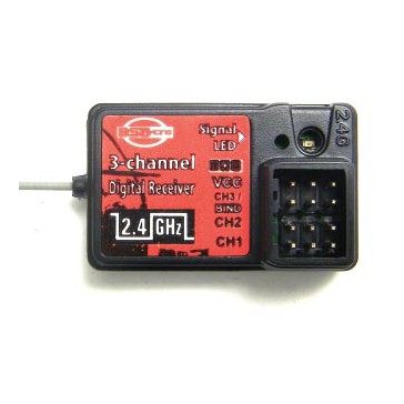 Waterproof receiver for 2,4ghz transmitter (BSD7070)