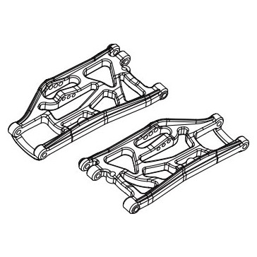 DISC.. Fr. Lower Susp. Arm (2pcs) for Mad Monster 1/6