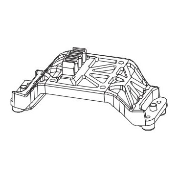 DISC.. Diff mount for Mad Monster 1/6