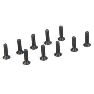 Flat Head Screws, M2.5 x 10mm (10)