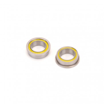 Ball Bearing - 1/4x3/8x1/8 Flanged Yellow - (pr)