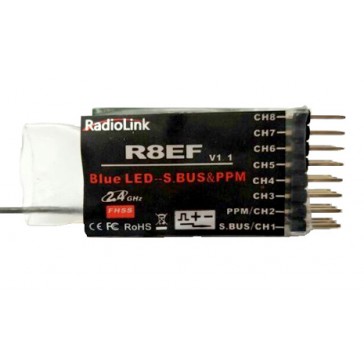 R8EF 2.4Ghz 8Ch Receiver for T8FB