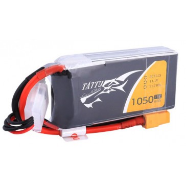 LiPo 3S1P 11,1V 1050mAh 75C 73x36x17mm 97g (XT-60)