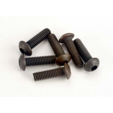 Screws, 3x10mm button-head machine (hex drive) (6)