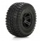 FR/R Tire,Prmnt,Blk Wheel (2):1:10 AMP MT/DB