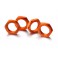 DISC.. Hex locknut 17mm orange (4)