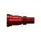 Stub axle, aluminum, red-anod ized (1)