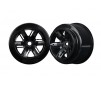 Wheels, X-Maxx, black (left and right)