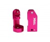 Caster blocks, 30-degree,PINK -anodized 6061-T6 aluminum (le