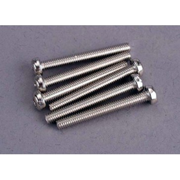 Screws, 3x25mm roundhead machine (6)