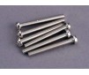 Screws, 3x25mm roundhead machine (6)