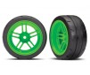 Tires and wheels, assembled, glued (split-spoke green VXL