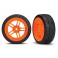 Tires and wheels, assembled, glued (split-spoke orange VXL