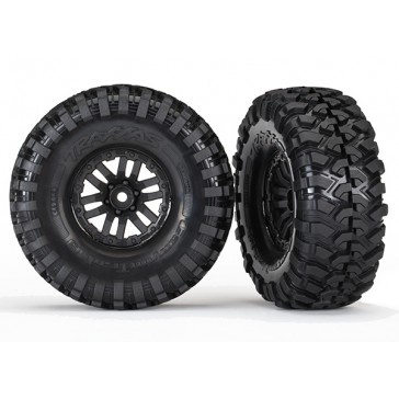 Tires and wheels, assembled, glued (TRX-4 wheels, Canyon Tra