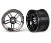 Wheels, 1.9' split-spoke (black chrome) (wide, rear) (2)