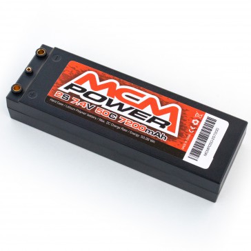 Hard case 50C 7200mAh 2S 7,4V  (4mm integrated)