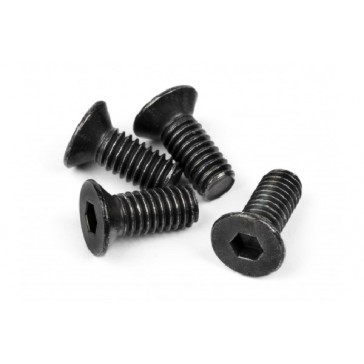 Flat Head Screw M4X10Mm (Hex Socket/Thin Type/4Pc)