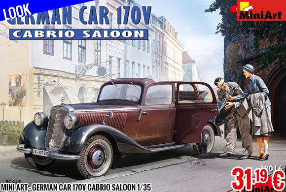 Look - Mini Art - German Car 170V Cabrio Saloon 1/35