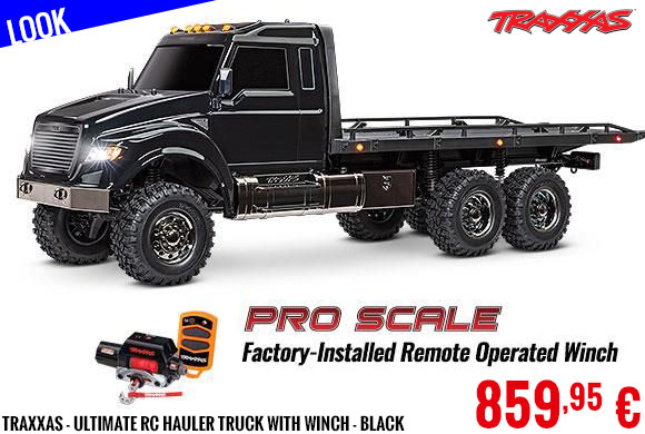 Look - Traxxas - Ultimate RC Hauler Truck with winch - Black